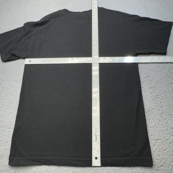 Vintage Scientist Portrait Shirt Mens Medium Black Space Graphic Quote 1993 90s - Picture 7 of 10